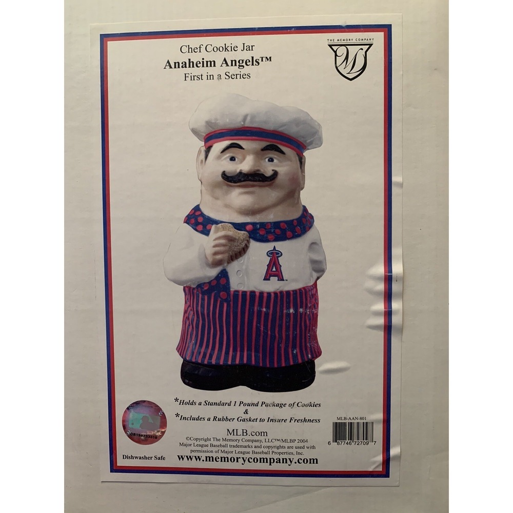 Anaheim Angels Chef Cookie Jar, 1st in a‎ series MLB.com / memorycompany.com